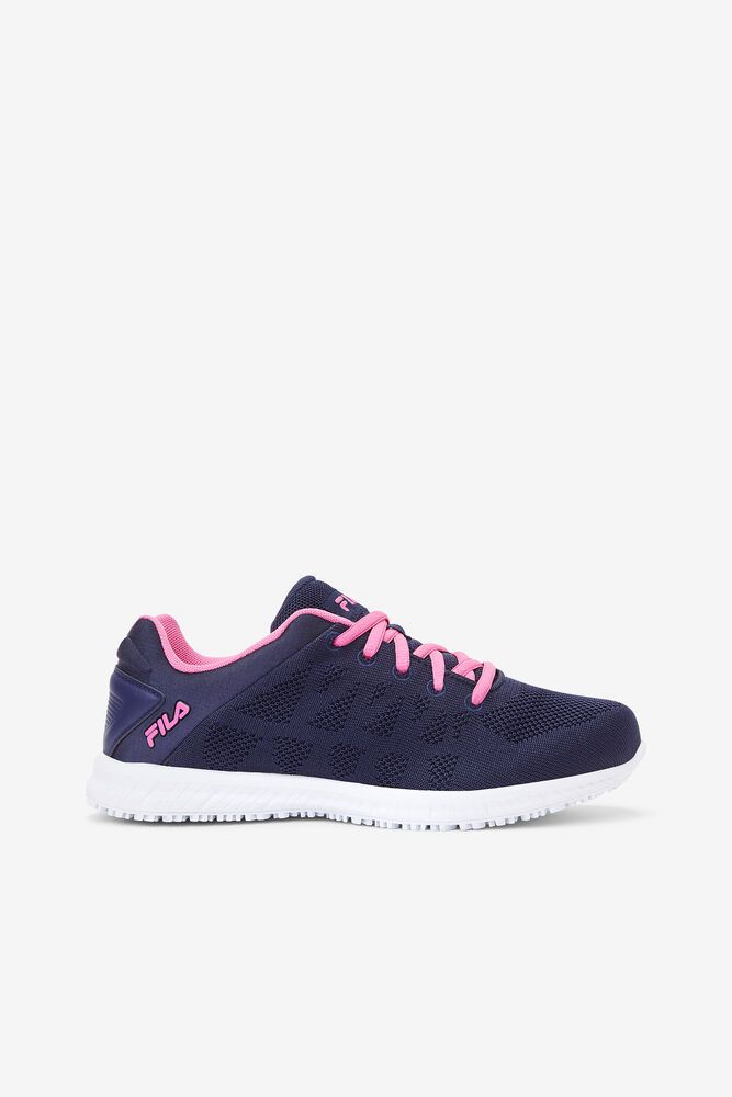 Fila Naisten Talvikengät Memory Techknit Slip And Water Resistant Laivastonsininen/Pinkki - YIMQ-45178